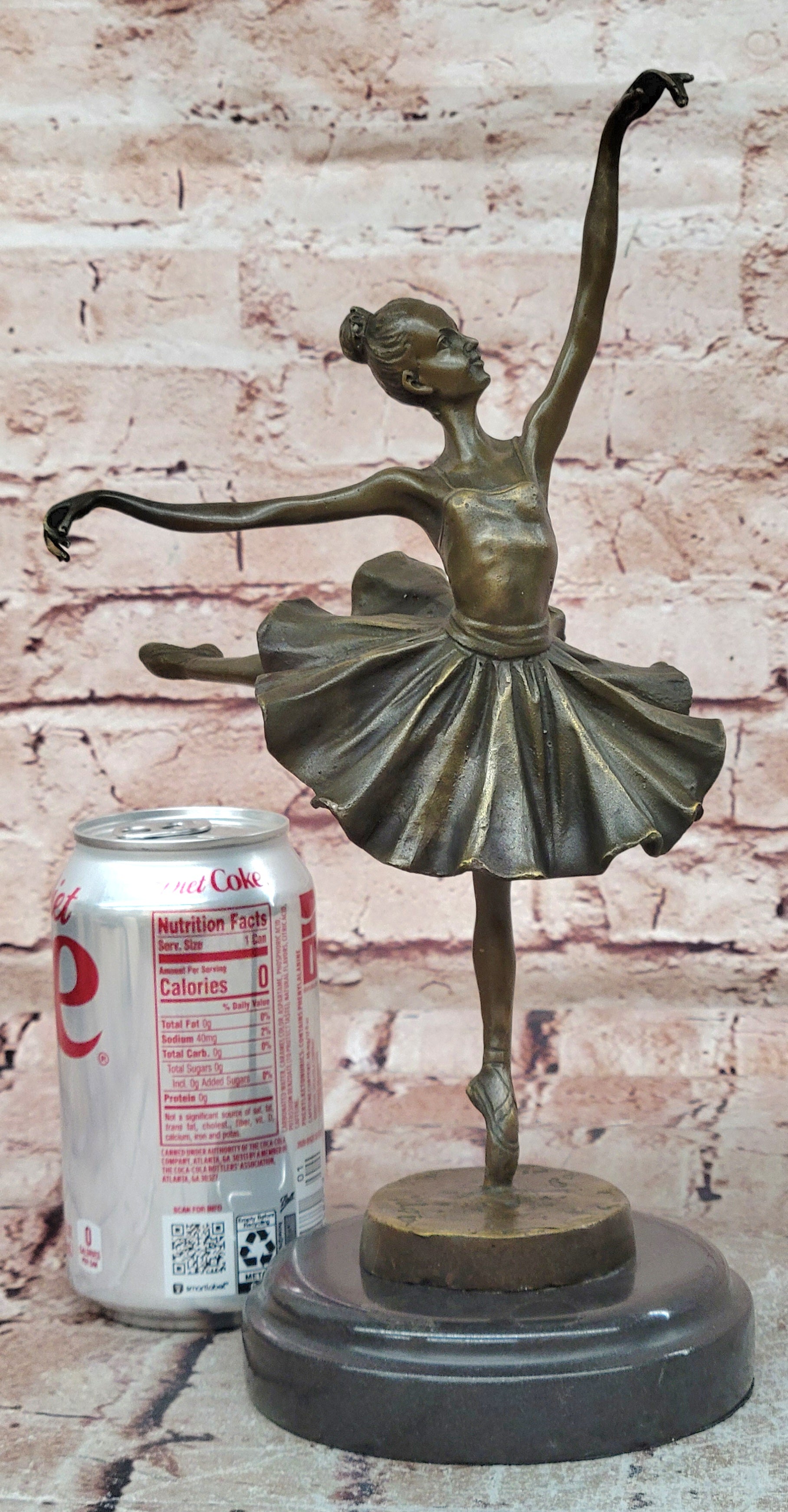 Cast Bronze Sculpture Ballerina Ballet Dancer Figurine Statue Hand Made Statue