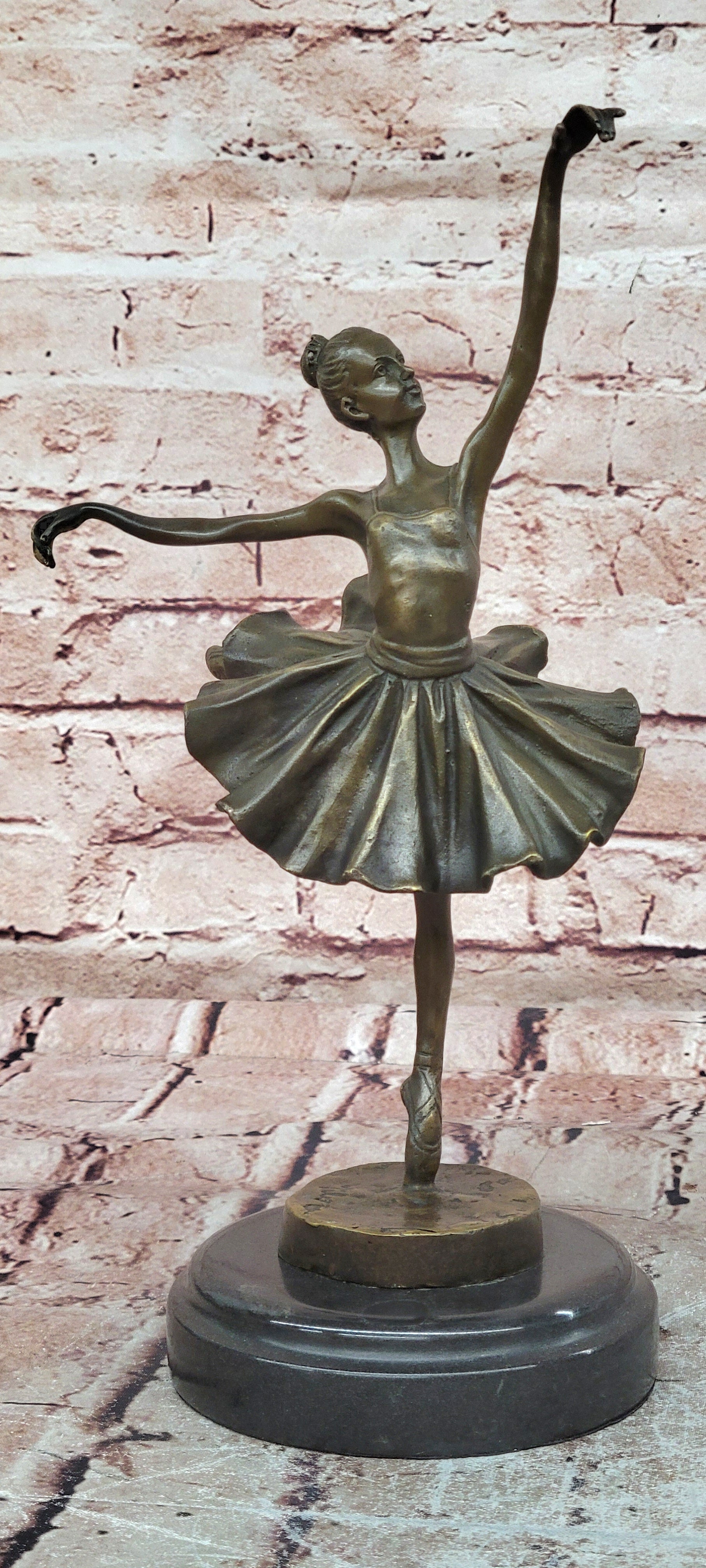 Cast Bronze Sculpture Ballerina Ballet Dancer Figurine Statue Hand Made Statue