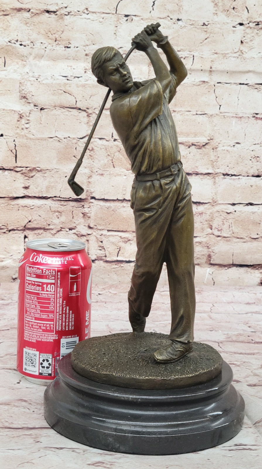 Hot Cast Handcrafted Famous Golfer Signed Original Milo Sport Bronze Sculpture