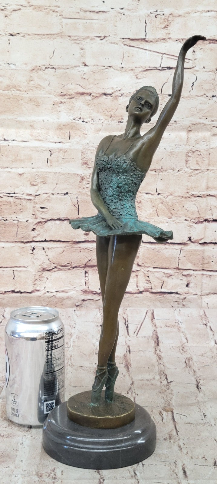 The Little Fourteen Year Old Dancer Bronze Ballerina Sculpture, Signed: Milo