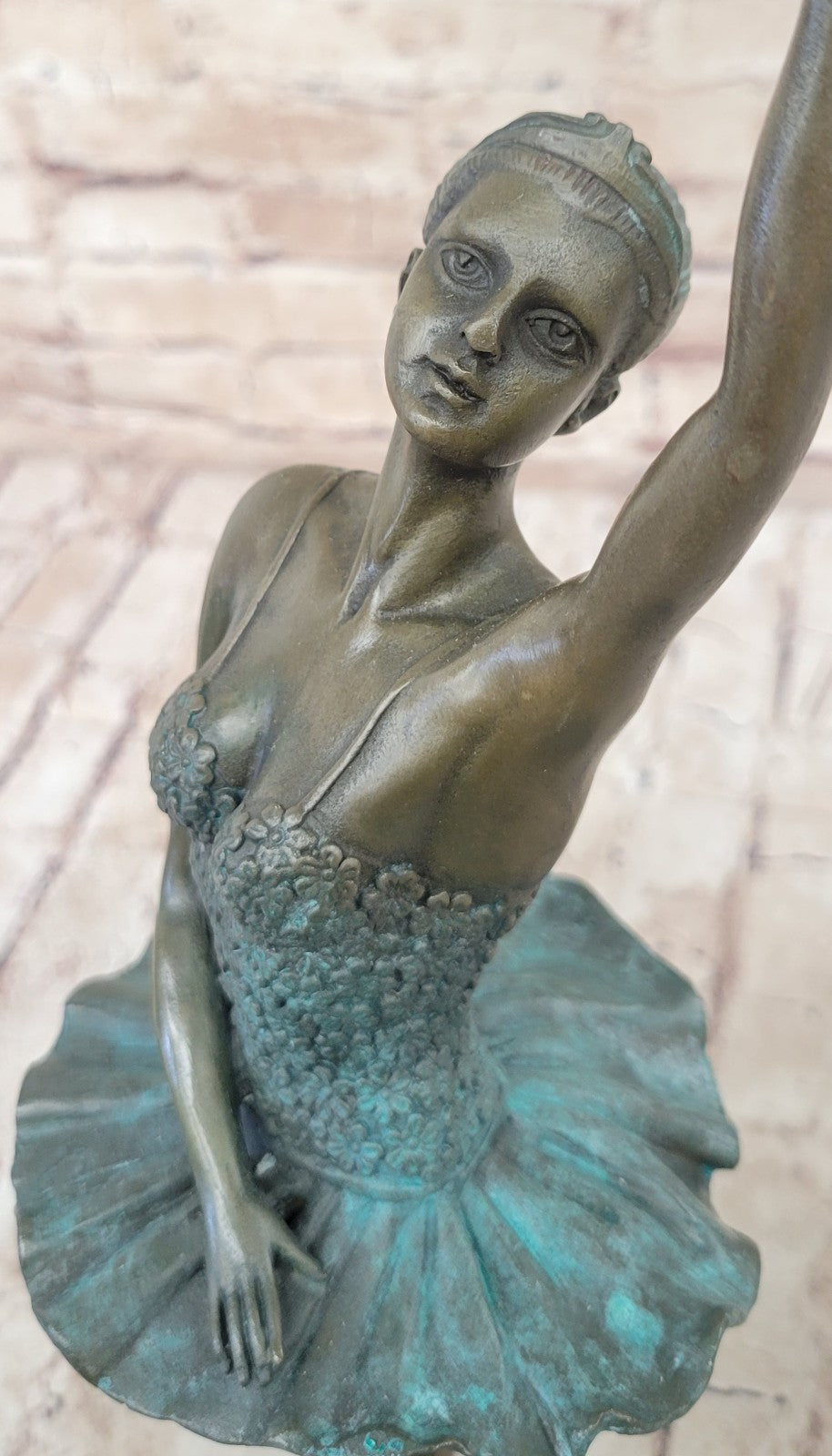 The Little Fourteen Year Old Dancer Bronze Ballerina Sculpture, Signed: Milo