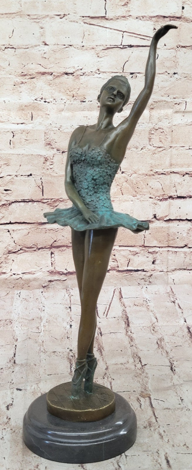 The Little Fourteen Year Old Dancer Bronze Ballerina Sculpture, Signed: Milo