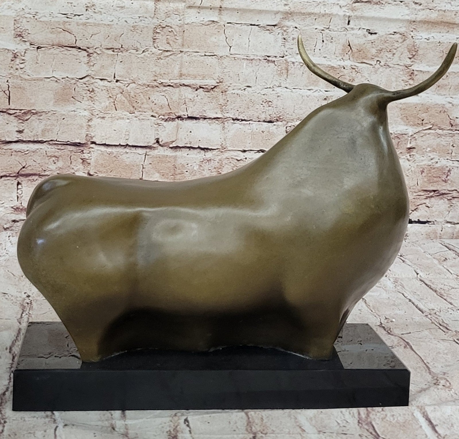 Bronze Sculpture Collectible Home Office Decoration Botero Bull Sale Figurine