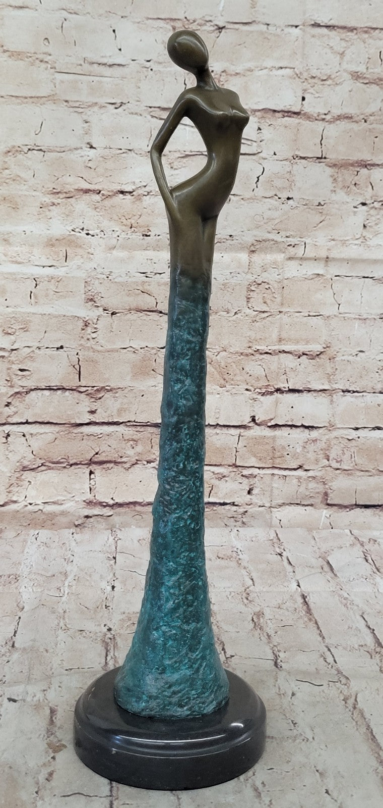 BRONZE ART DECOR STATUE SCULPTURE FIGURINE FIGURE NUDE GIRL BY ALDO VITALEH