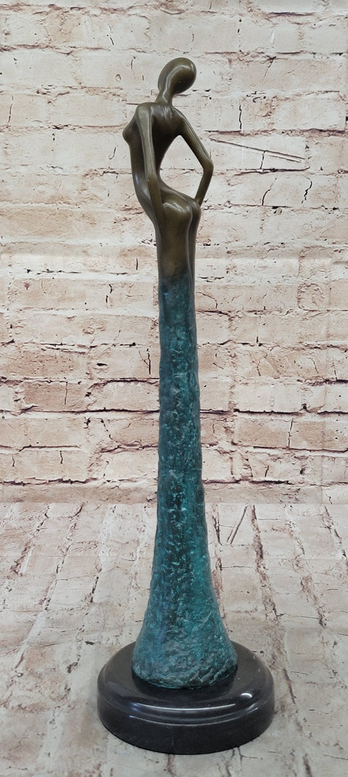 BRONZE ART DECOR STATUE SCULPTURE FIGURINE FIGURE NUDE GIRL BY ALDO VITALEH