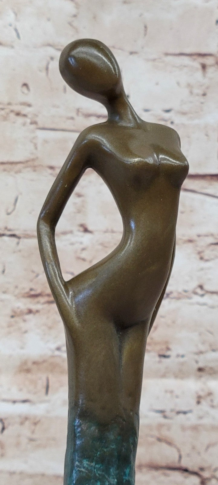 BRONZE ART DECOR STATUE SCULPTURE FIGURINE FIGURE NUDE GIRL BY ALDO VITALEH