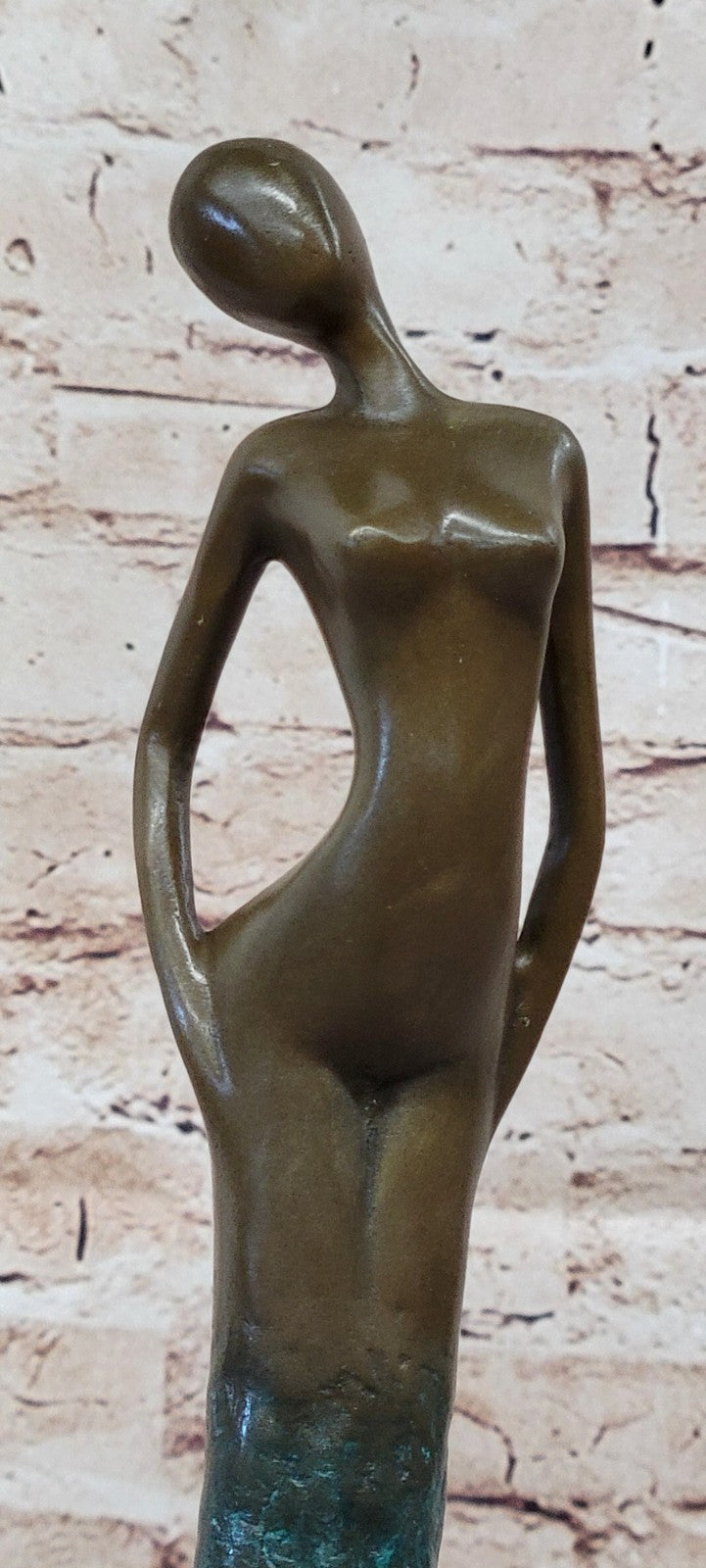 BRONZE ART DECOR STATUE SCULPTURE FIGURINE FIGURE NUDE GIRL BY ALDO VITALEH