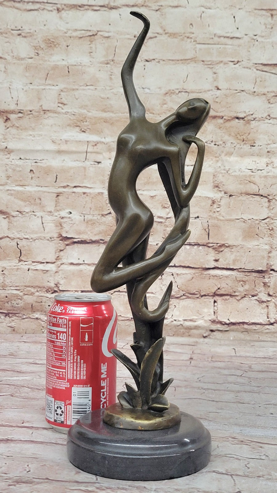 Handcrafted bronze sculpture SALE Art Mid Century Mid Nude Abstract Decor