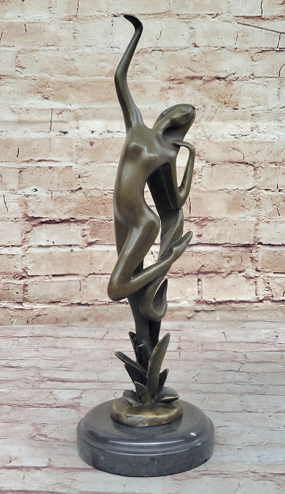 Handcrafted bronze sculpture SALE Art Mid Century Mid Nude Abstract Decor