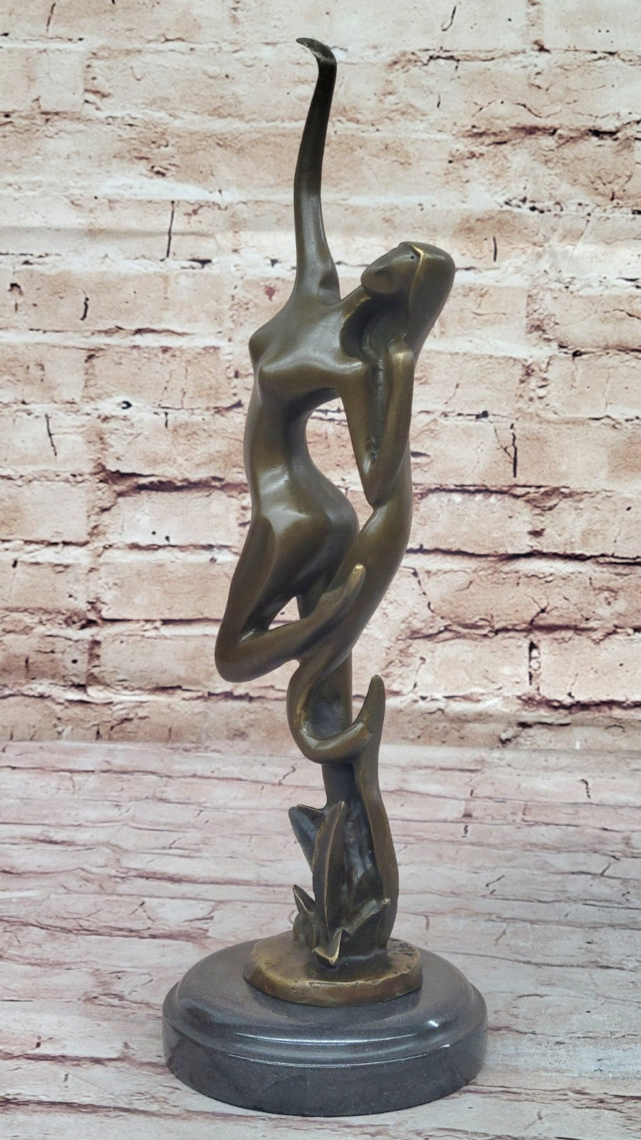 Handcrafted bronze sculpture SALE Art Mid Century Mid Nude Abstract Decor