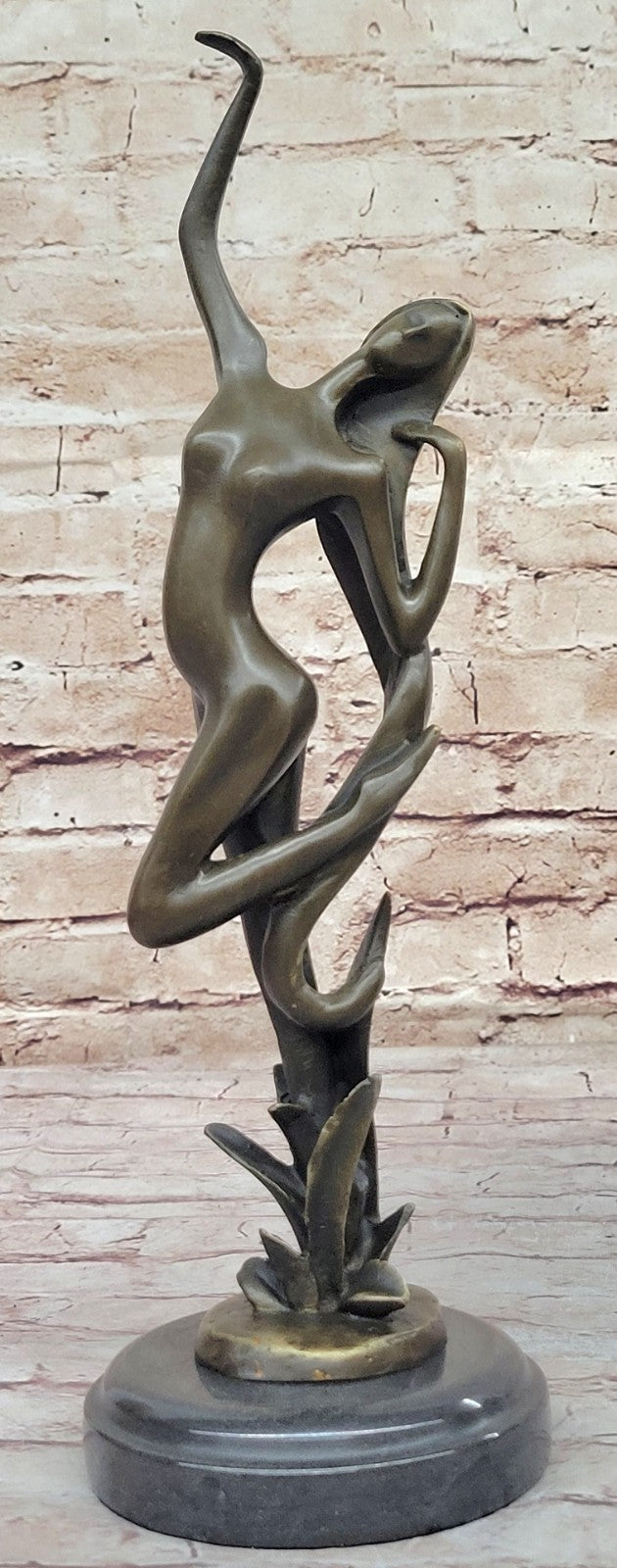 Handcrafted bronze sculpture SALE Art Mid Century Mid Nude Abstract Decor