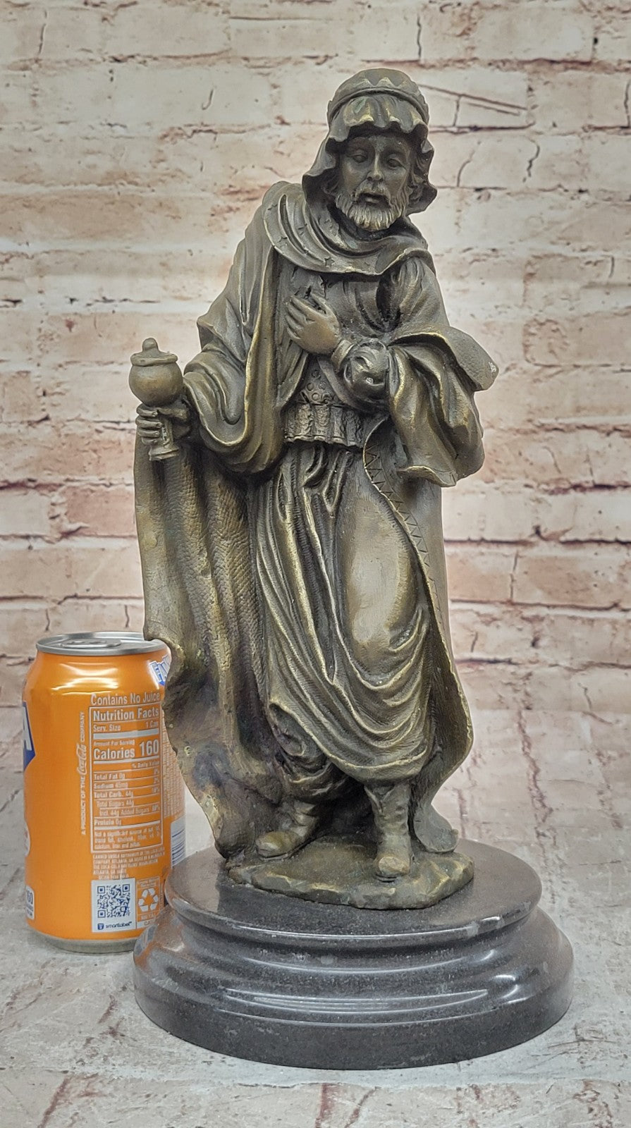 Handcrafted bronze sculpture SALE Religi Religious Church Man Wise Holly Christ