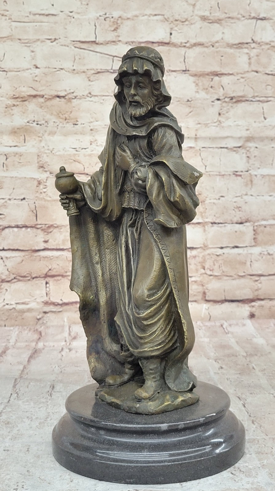 Handcrafted bronze sculpture SALE Religi Religious Church Man Wise Holly Christ