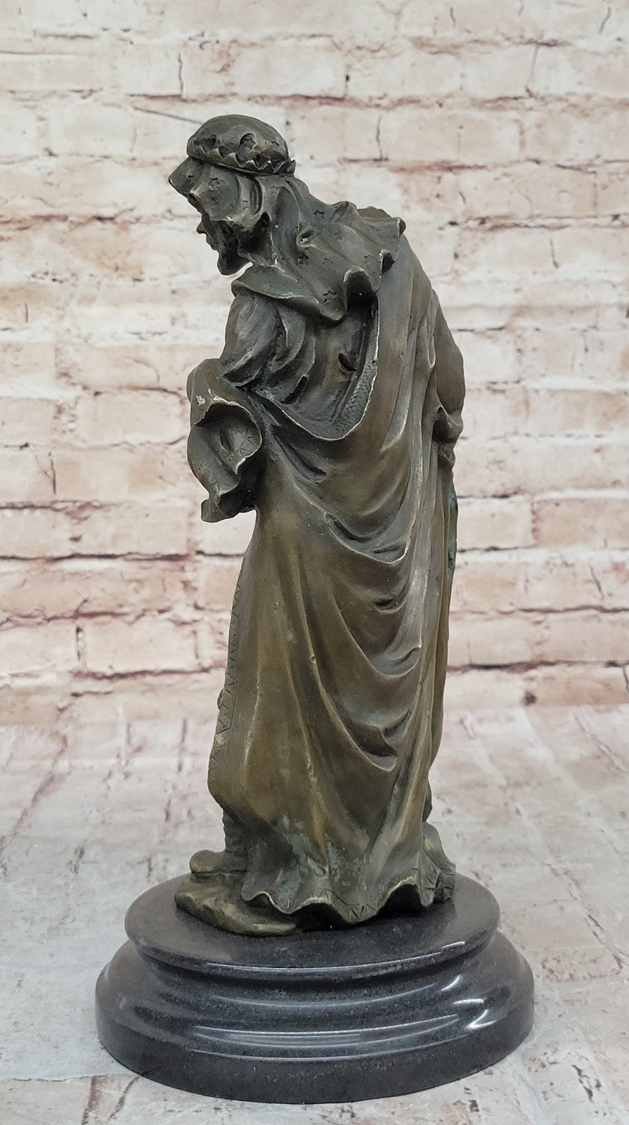 Handcrafted bronze sculpture SALE Religi Religious Church Man Wise Holly Christ