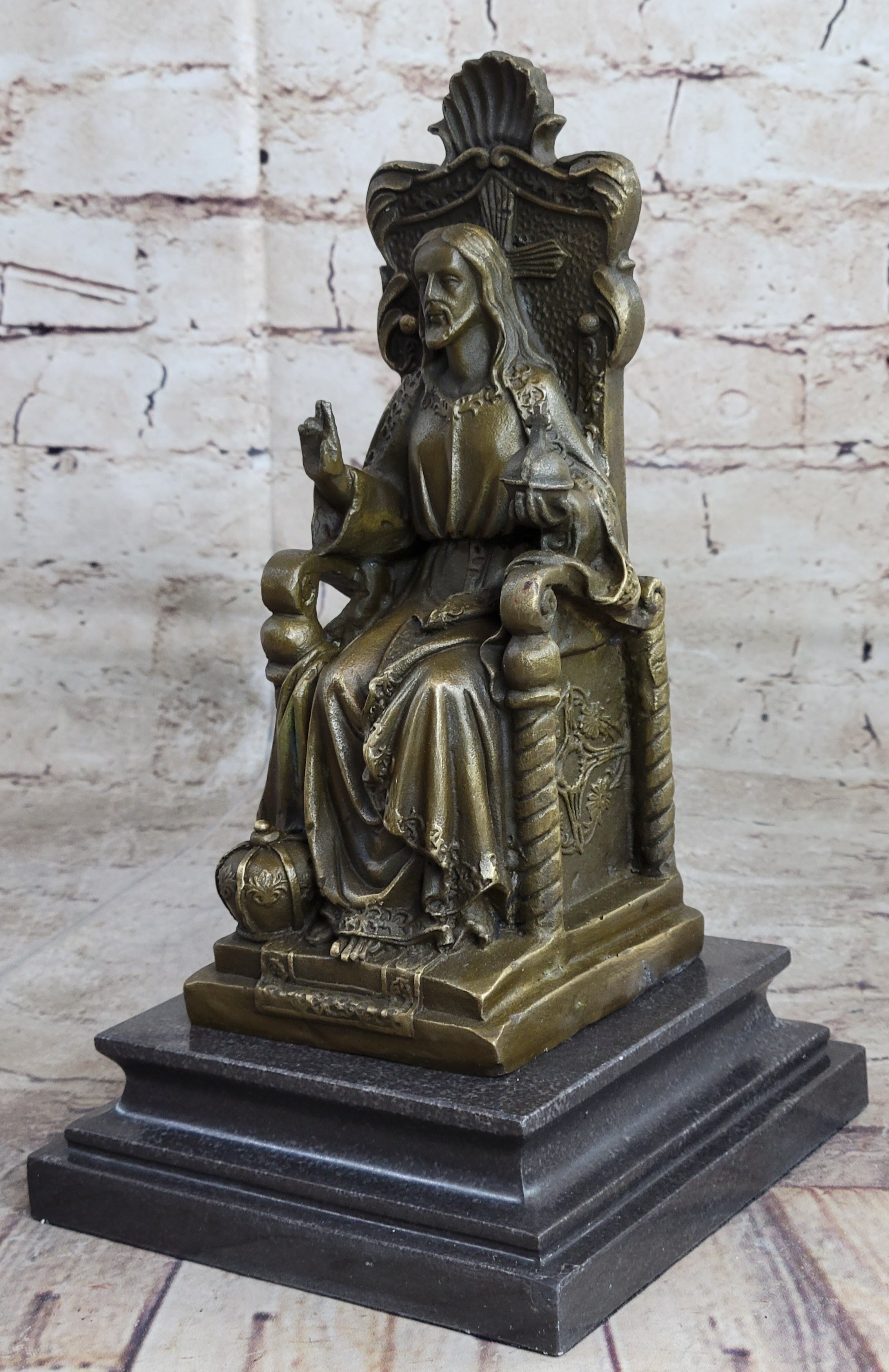 Collectible Bronze Statue *DEAL* Signed Original Valli Religious Jesus Hot Cast
