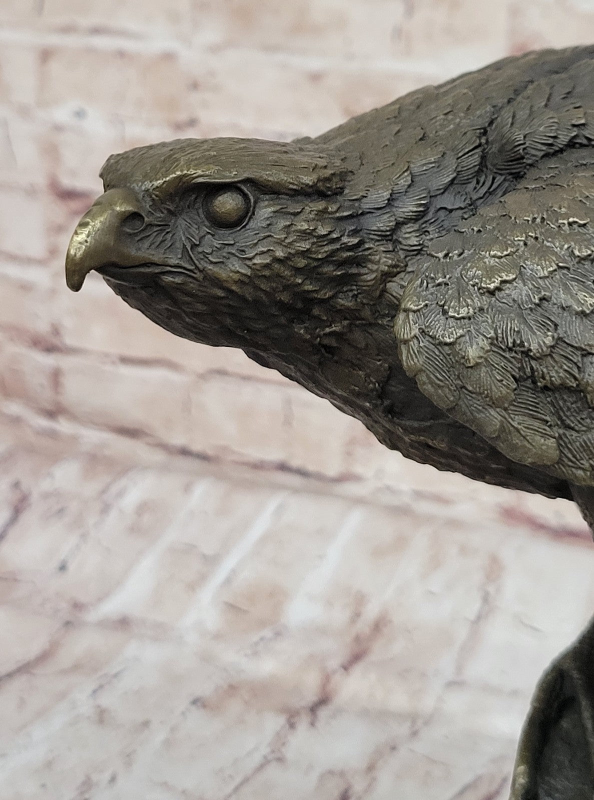 Handcrafted bronze sculpture SALE Marble Branch Tree A On Eagle American Barye