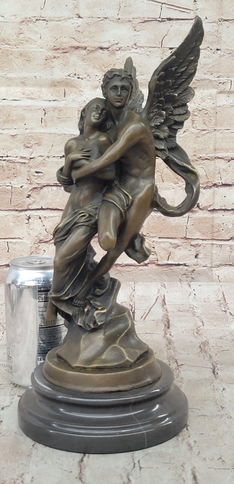 Bronze Sculpture Eros and Psyche For Valentine Day Gift Thoughtful Figurine