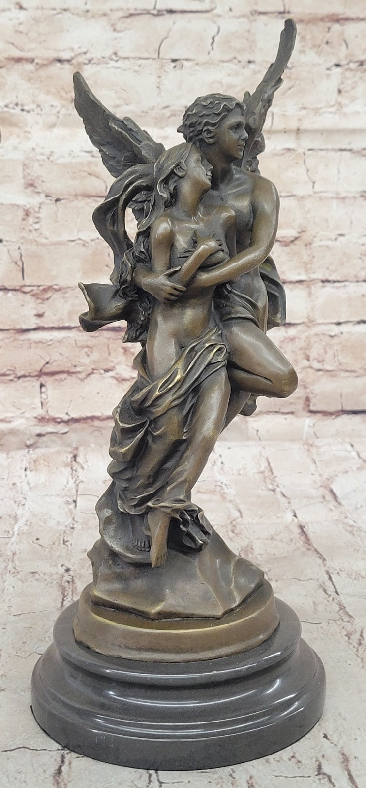 Bronze Sculpture Eros and Psyche For Valentine Day Gift Thoughtful Figurine