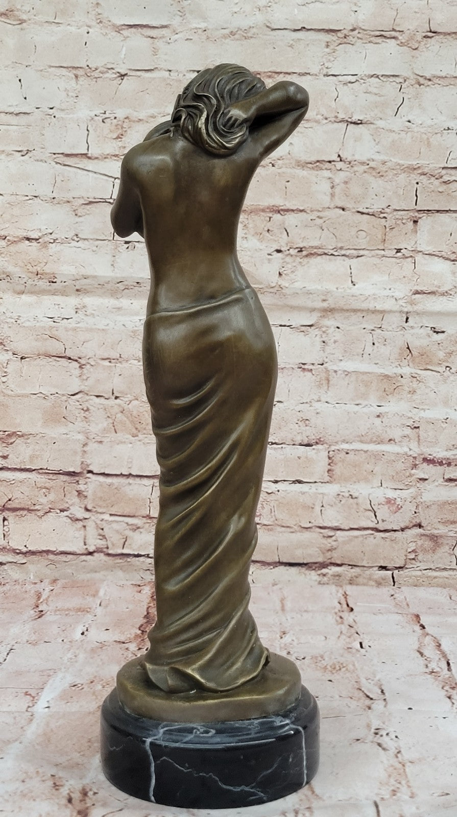 Art Deco Classic Nude Handcrafted Woman by Italian Artisan Aldo Vitaleh Sale