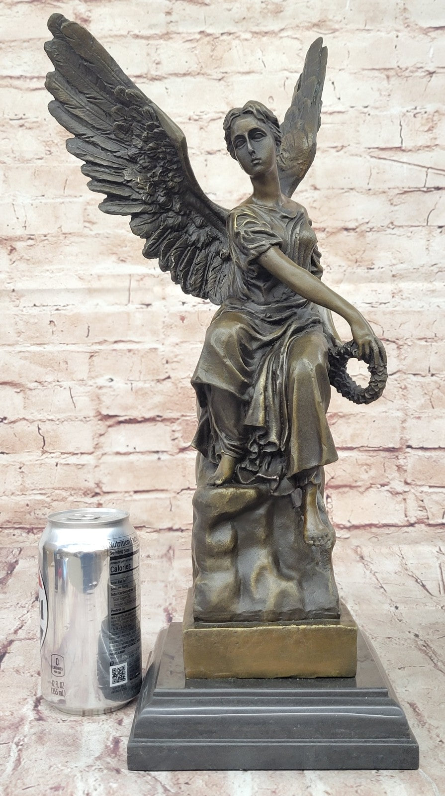 ART Archangels Nike Angel of Victory Mythical Bronze Sculpture Statue Decor GIFT