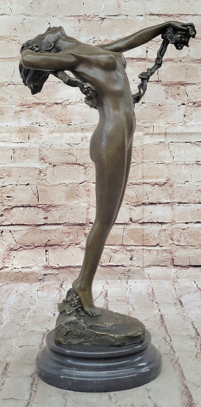 Handcrafted bronze sculpture Stretching Beauty Nude Decor Figure Decore SALE