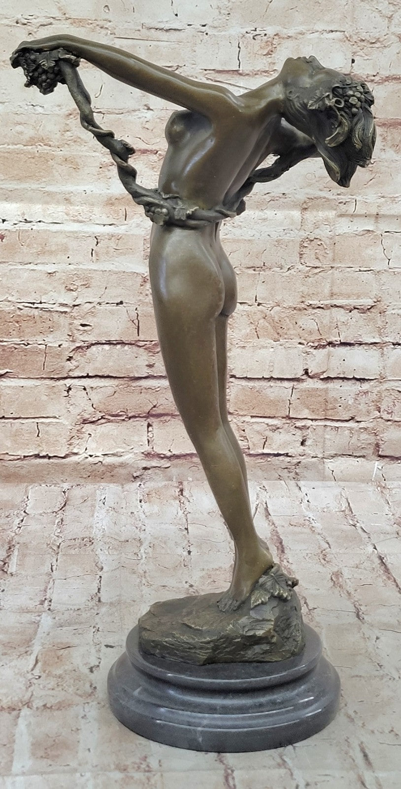 Handcrafted bronze sculpture Stretching Beauty Nude Decor Figure Decore SALE