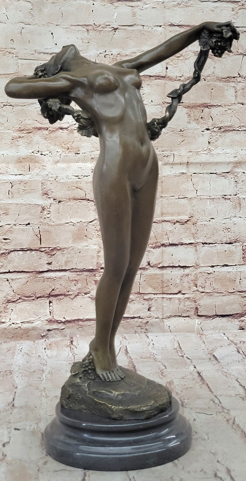 Handcrafted bronze sculpture Stretching Beauty Nude Decor Figure Decore SALE