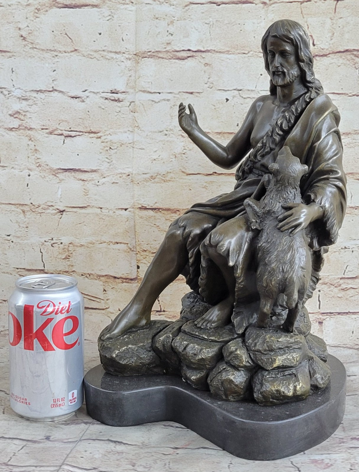 Genuine Religeous Bronze Jesus Hand Made by Lost Wax Method Original Artwork