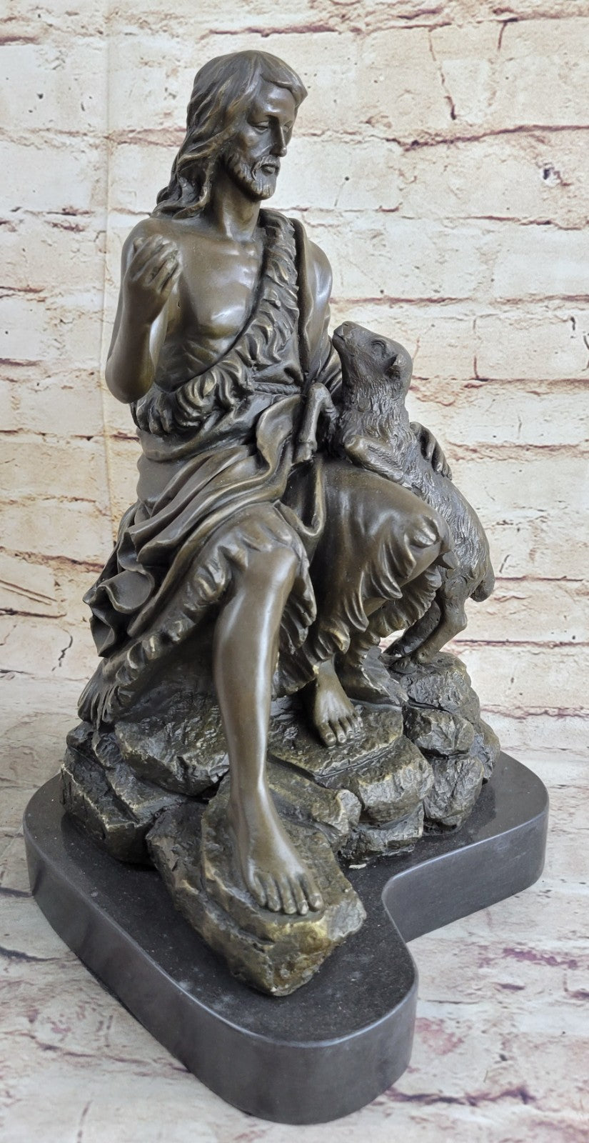 Genuine Religeous Bronze Jesus Hand Made by Lost Wax Method Original Artwork