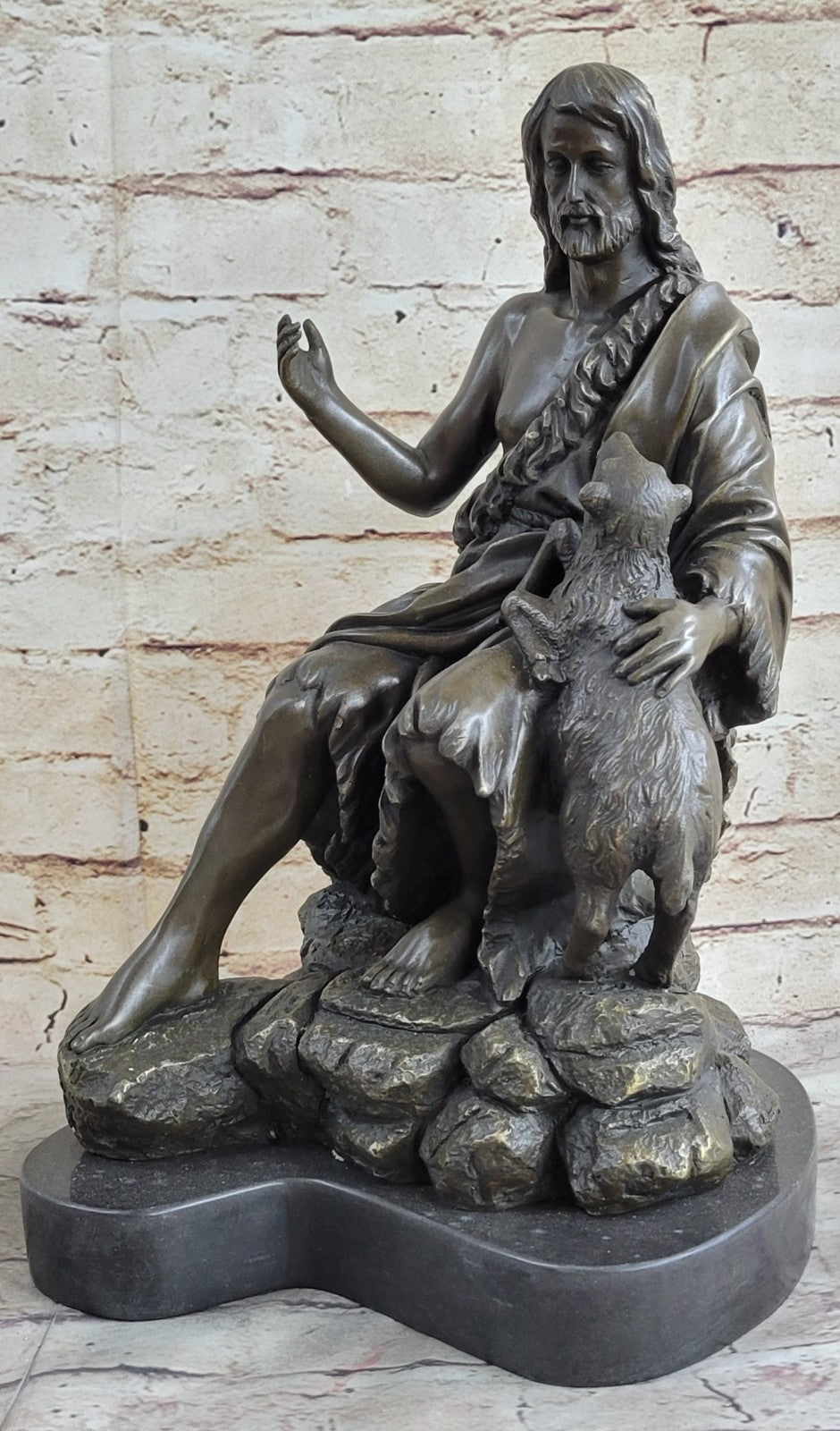 Genuine Religeous Bronze Jesus Hand Made by Lost Wax Method Original Artwork