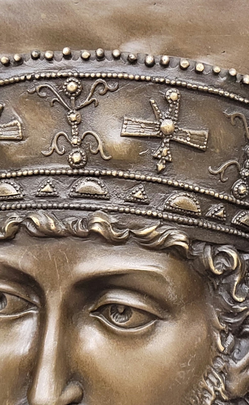 Art Deco Cyrus The Great Greatest Persian Empire King Bronze Sculpture for Wall