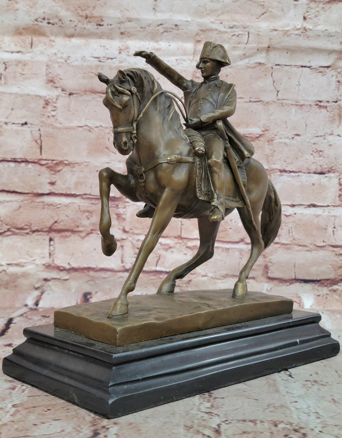 Hand Made Detailed Aldo Vitaleh French Artist Bronze Sculpture Classic Artwork