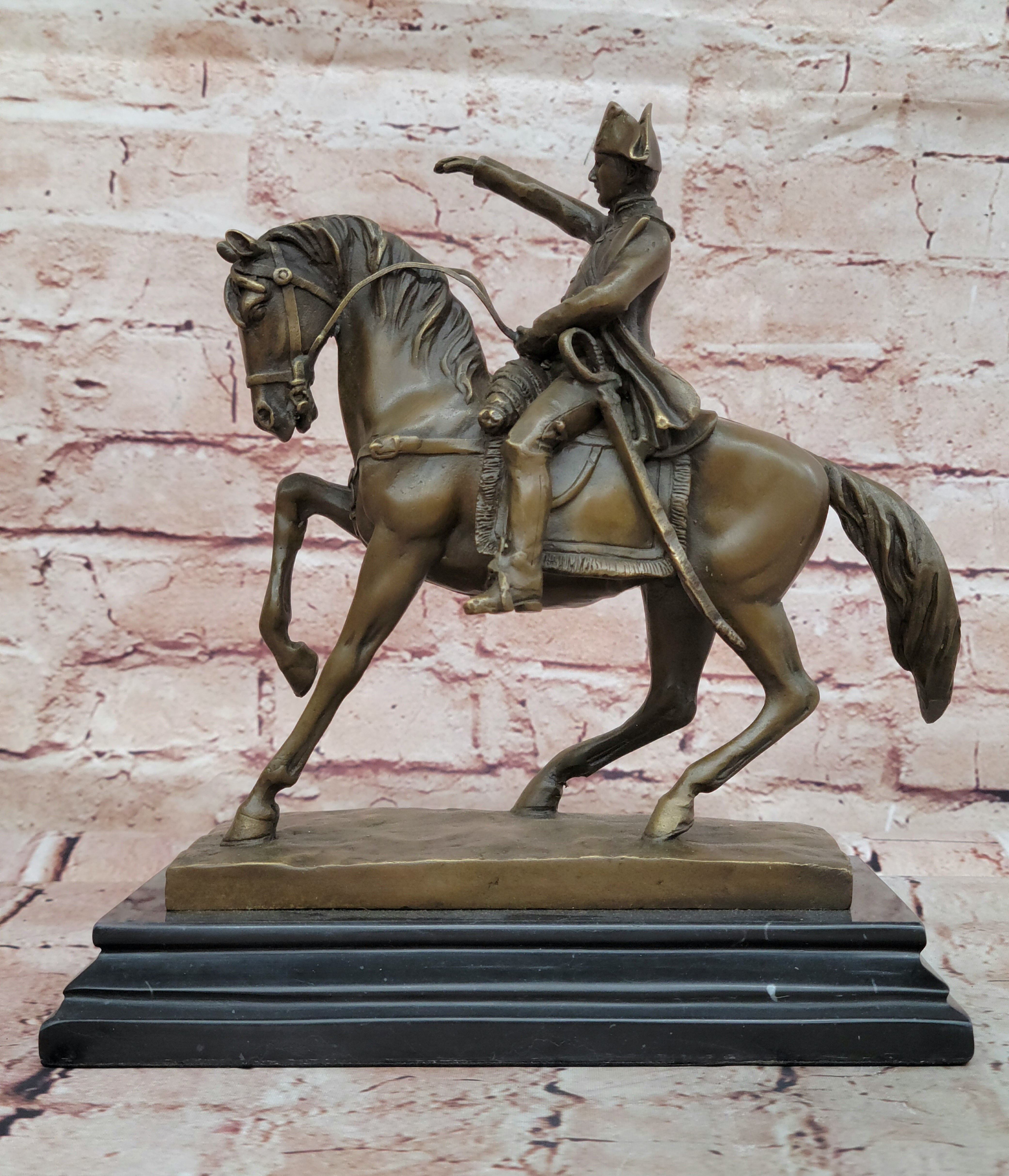 Hand Made Detailed Aldo Vitaleh French Artist Bronze Sculpture Classic Artwork