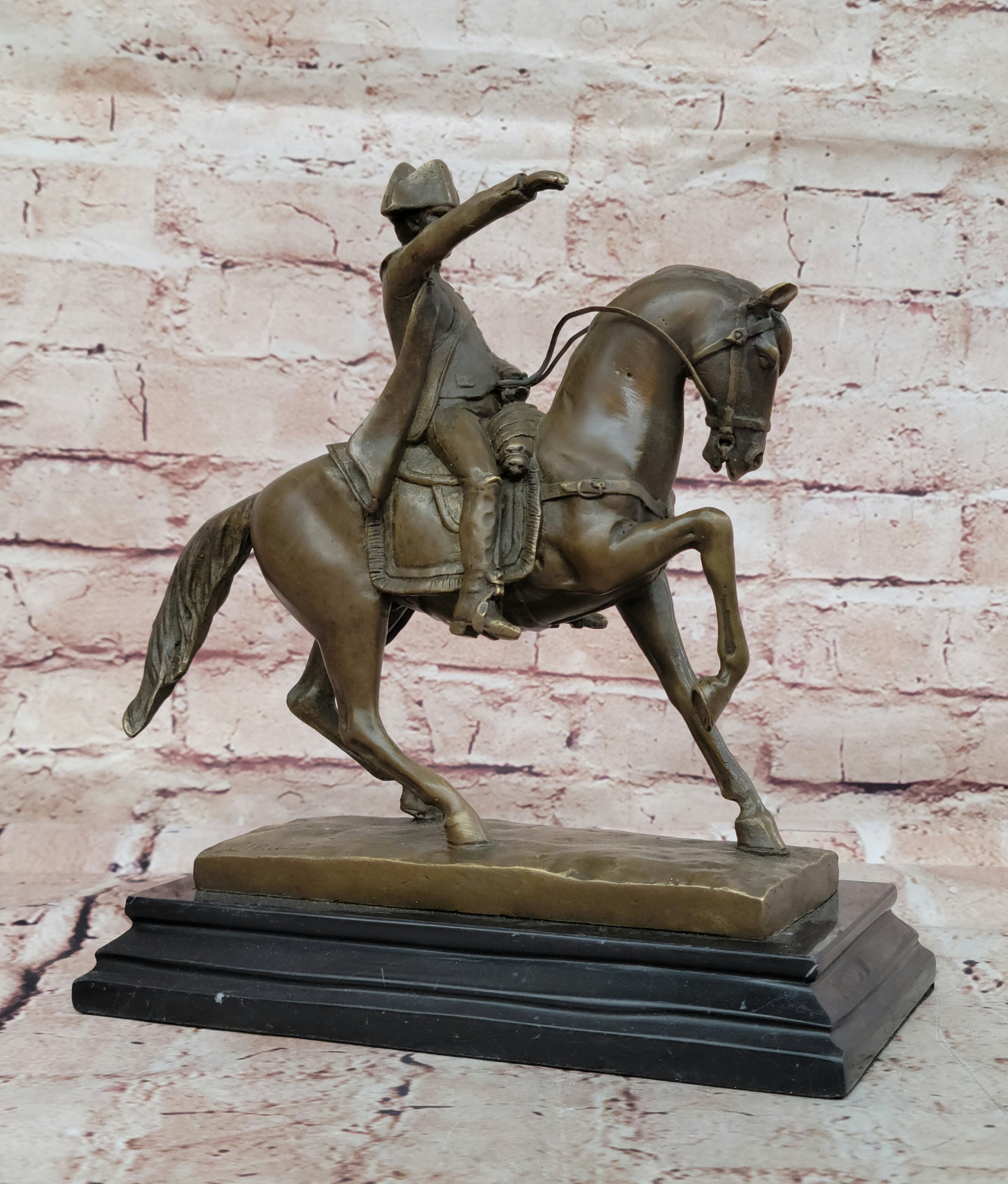 Hand Made Detailed Aldo Vitaleh French Artist Bronze Sculpture Classic Artwork