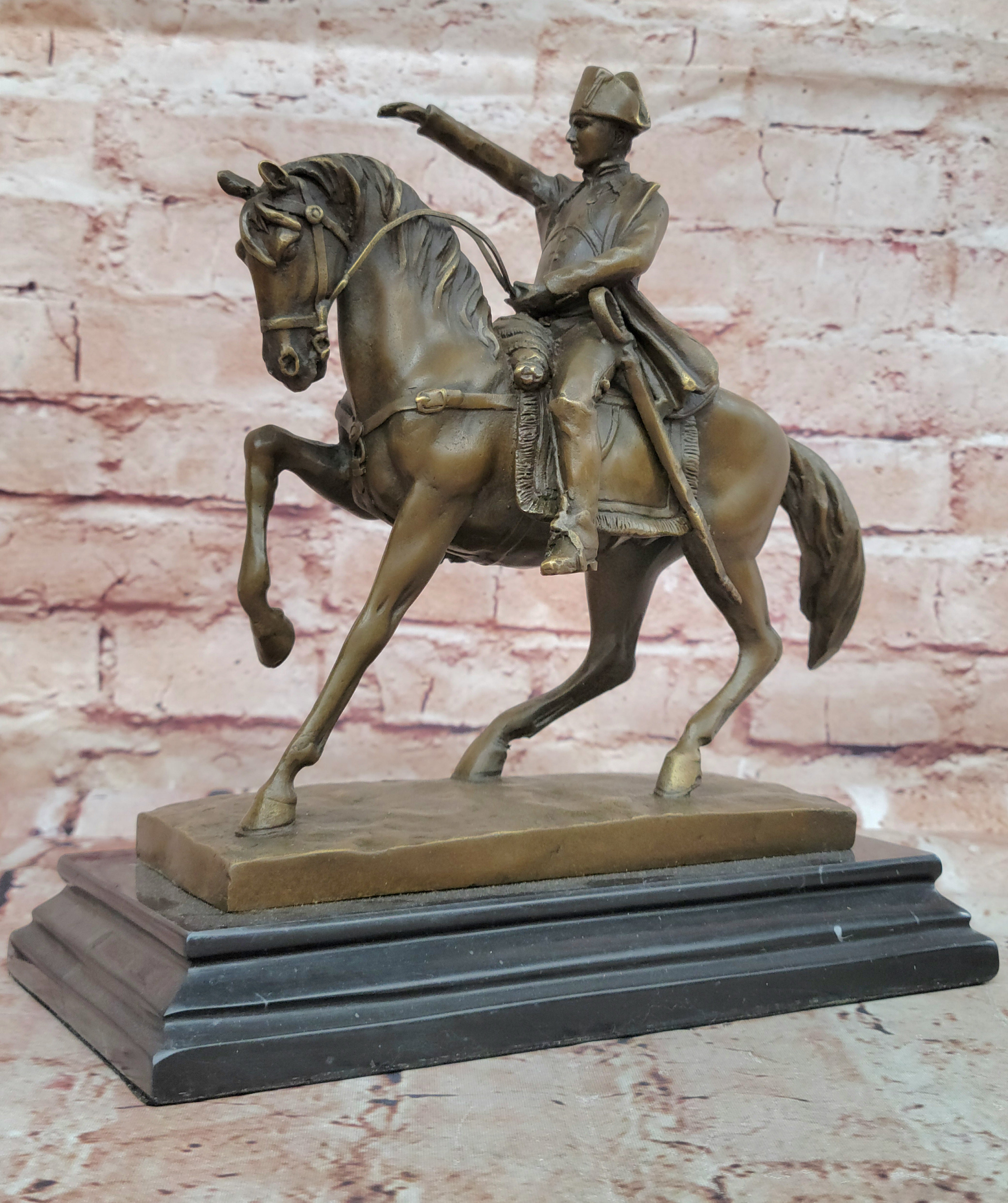 Hand Made Detailed Aldo Vitaleh French Artist Bronze Sculpture Classic Artwork