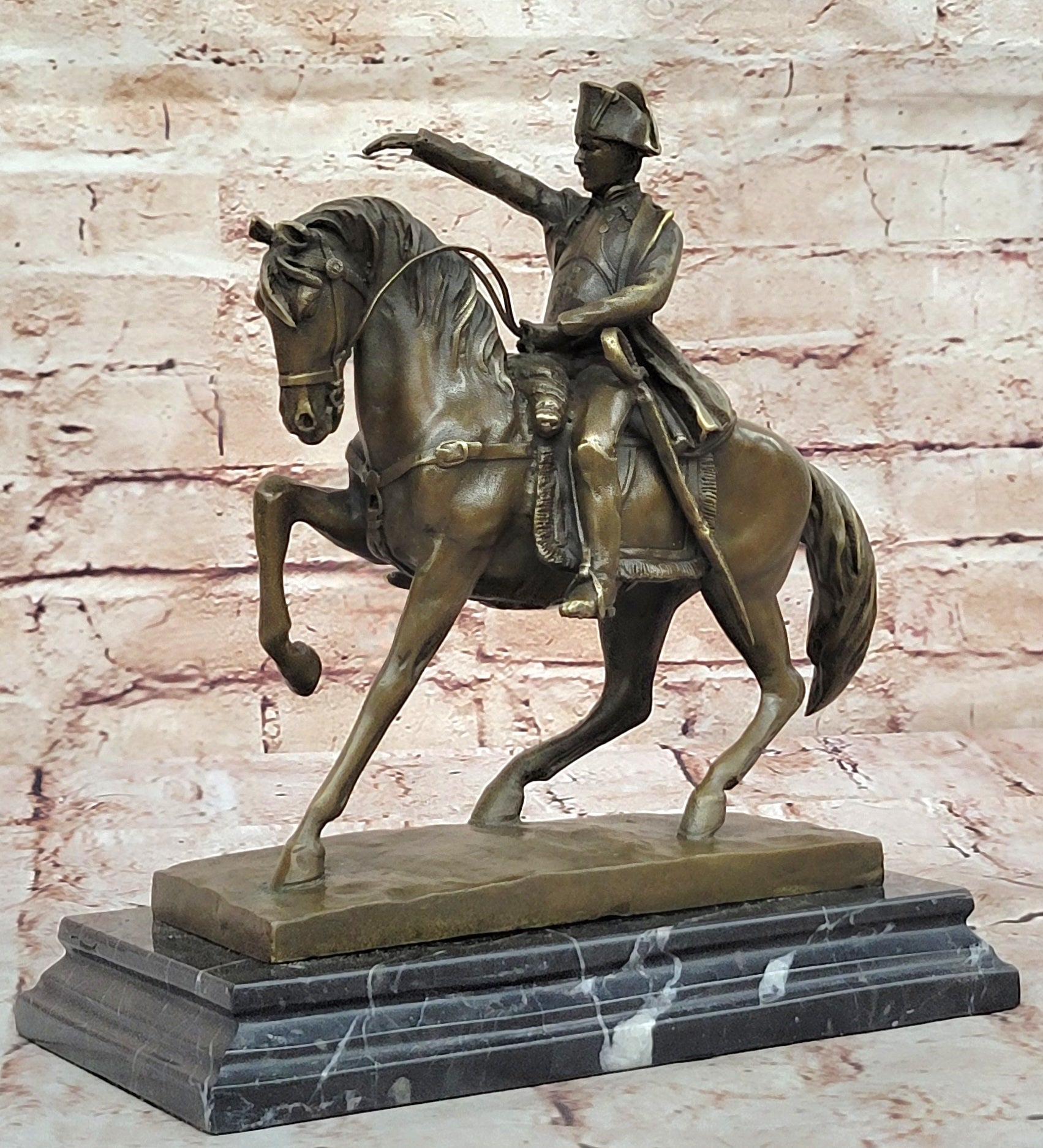Handcrafted Aldo Vitaleh Bronze Napoleon Sculpture – Classic French Artwork for Sale