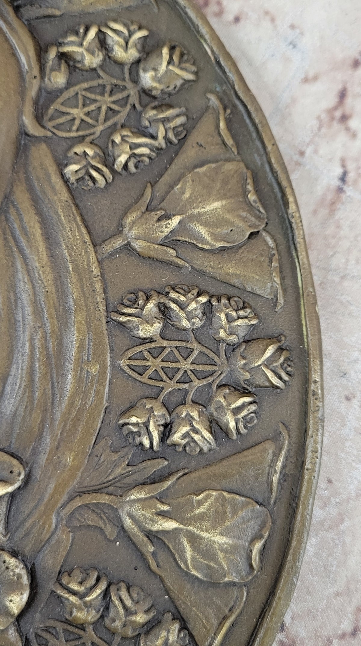 HAND CRAFT BRONZE BAS RELIEF WALL PANEL ORIGINAL STATUE SCULPTURE FIGURINE SALE