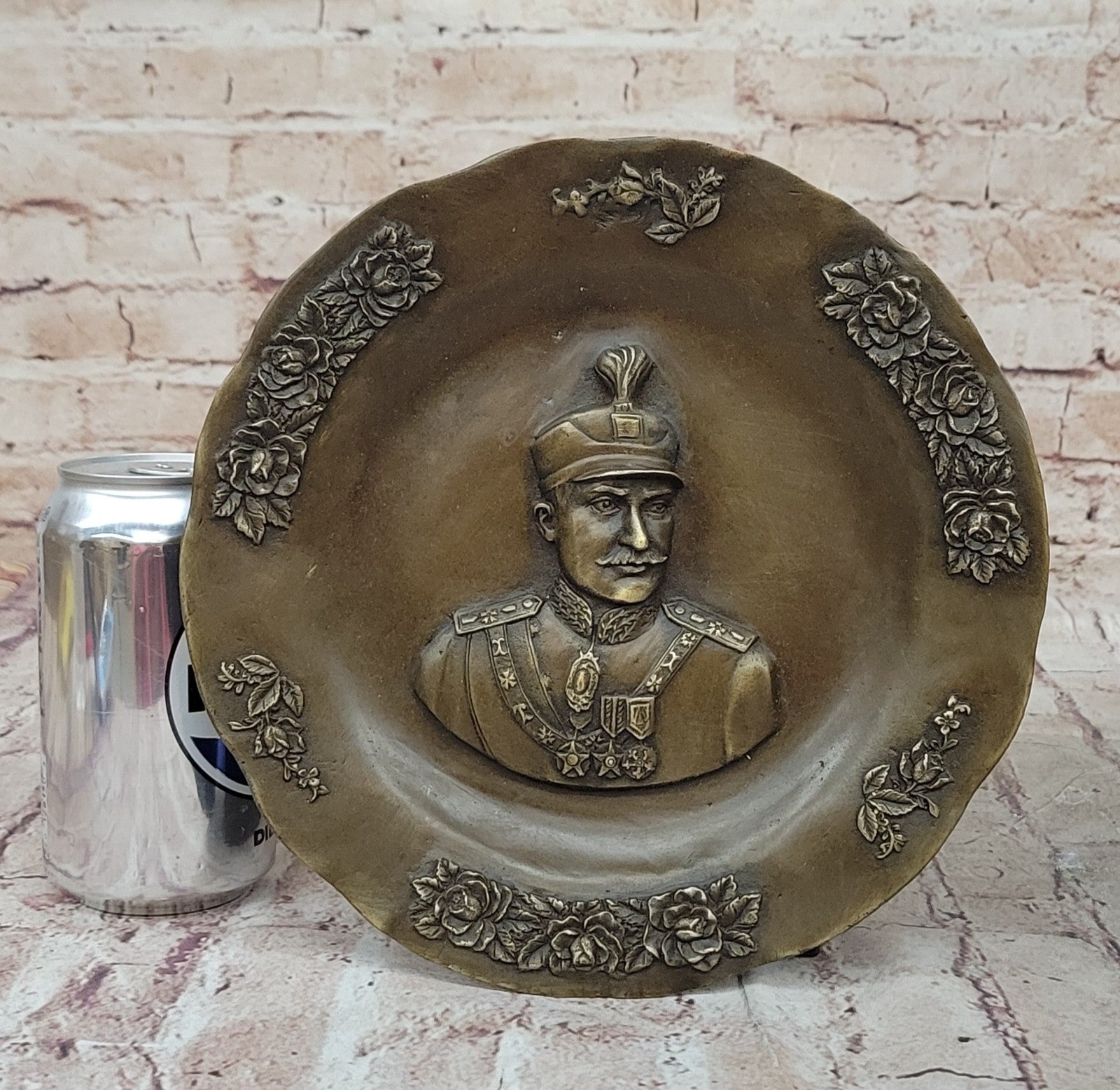 Bronze Sculpture Original Signed Artwork by Kaneve Persia Iran Reza Shah Pahlavi