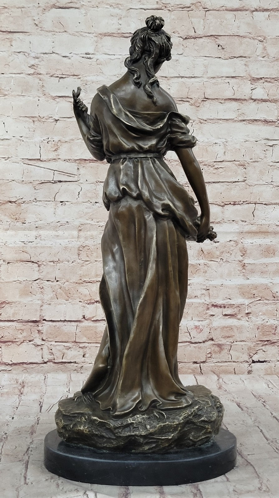 Demeter Greek Goddess of Harvest Bust Figurine Statue Genuine Real Bronze DEAL