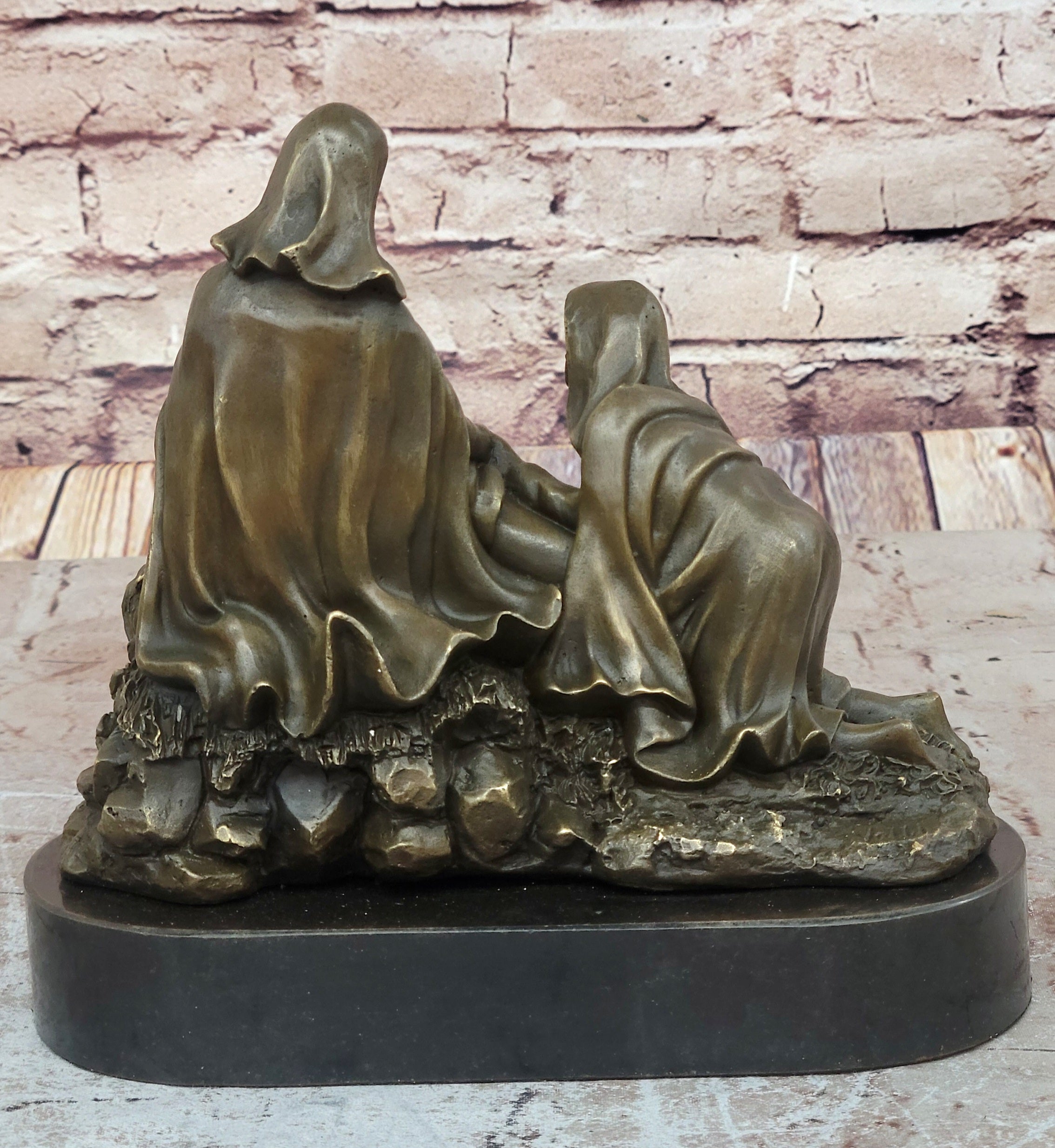 Christ with the Virgin and St. Mary Magdalene bronze Religious Church Bronze art