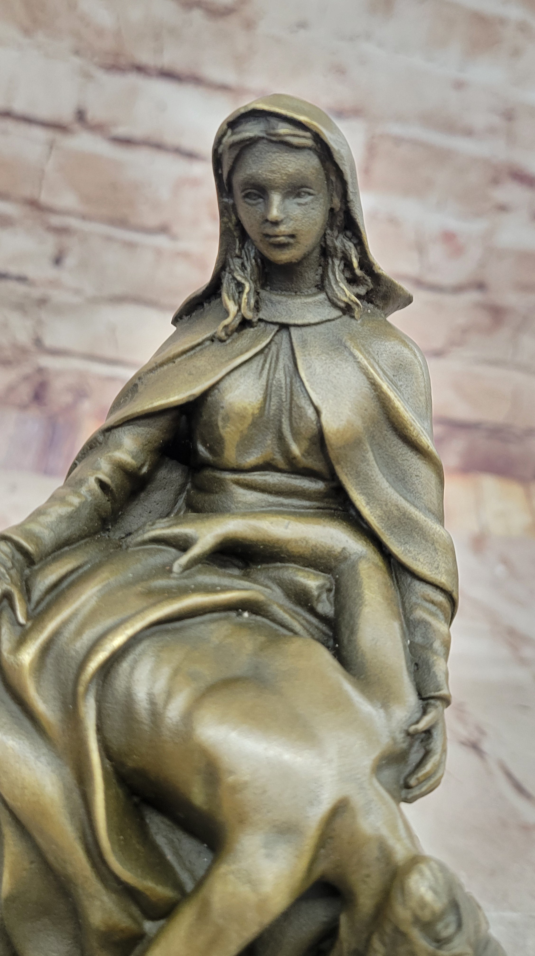 Christ with the Virgin and St. Mary Magdalene bronze Religious Church Bronze art