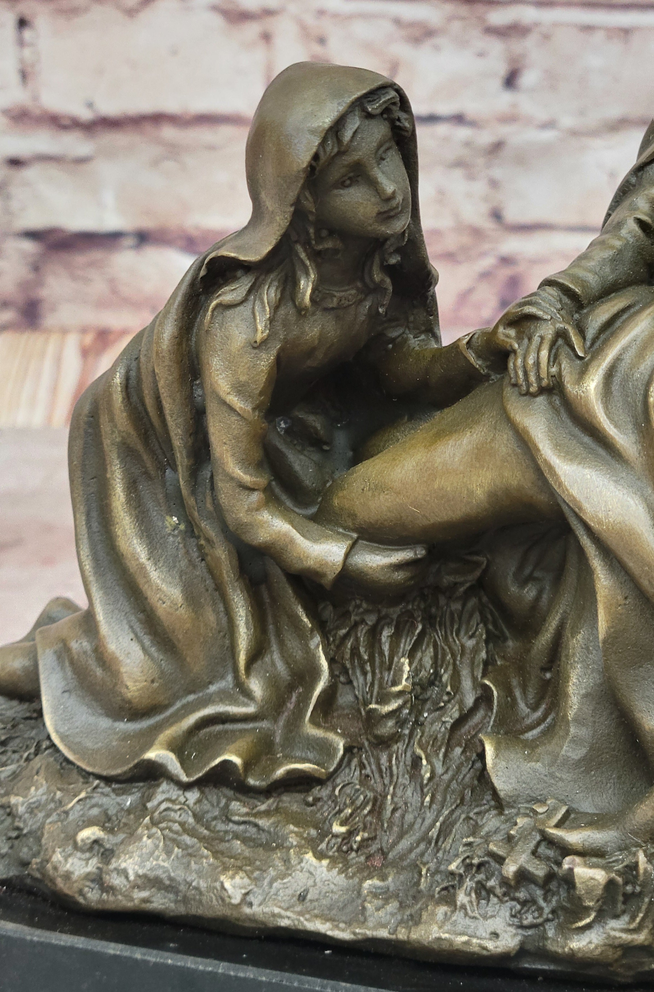 Christ with the Virgin and St. Mary Magdalene bronze Religious Church Bronze art