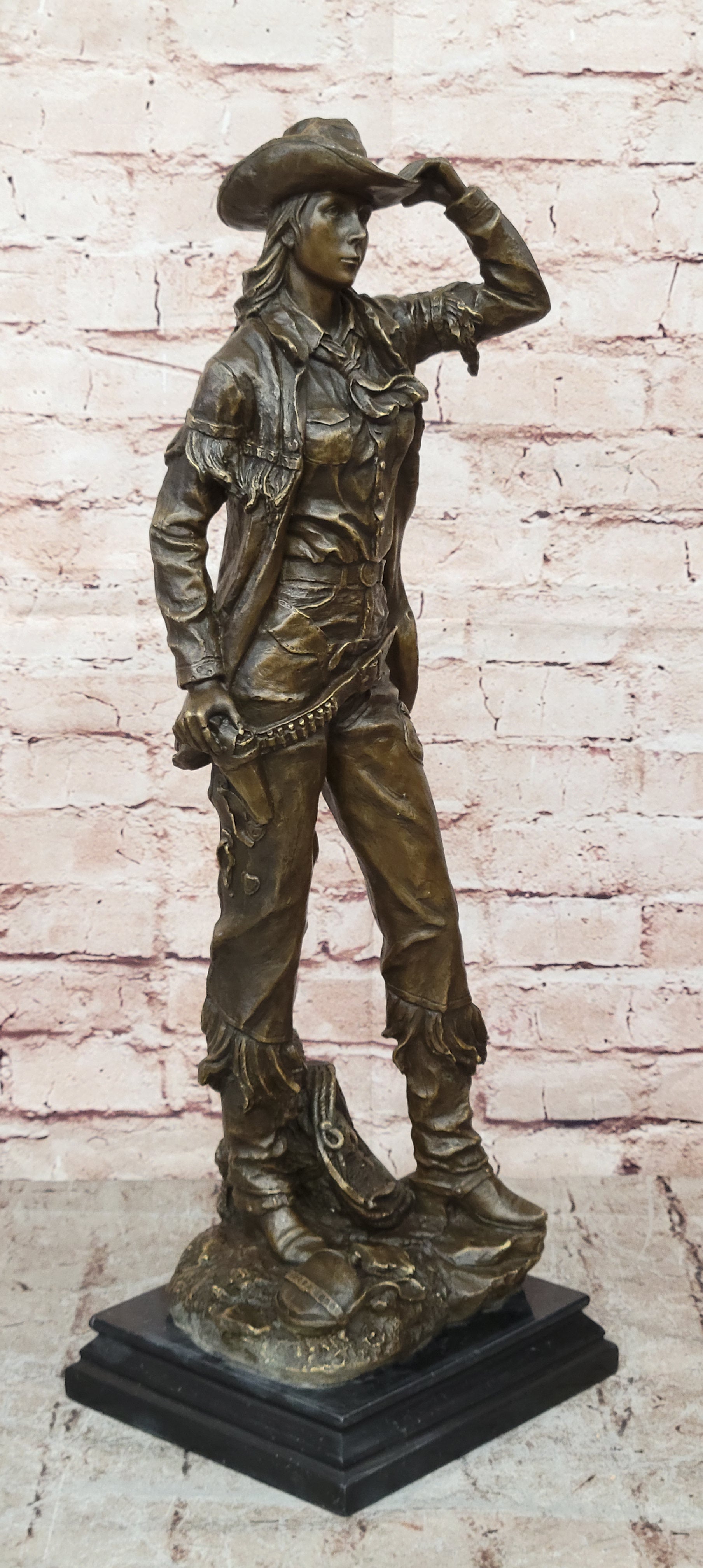 Bronze Hand Made Signed Original Rare Mid century American Americana Statue Sale