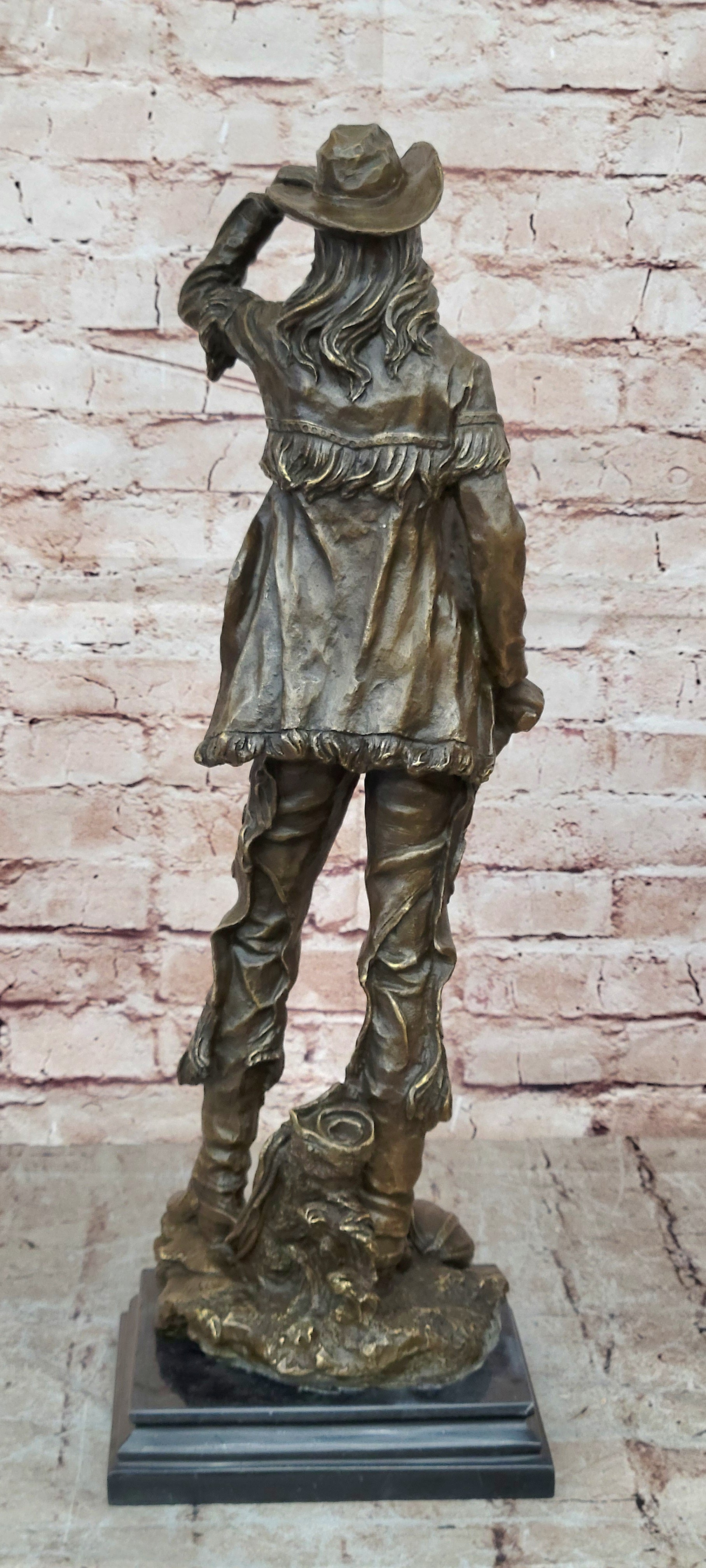 Bronze Hand Made Signed Original Rare Mid century American Americana Statue Sale