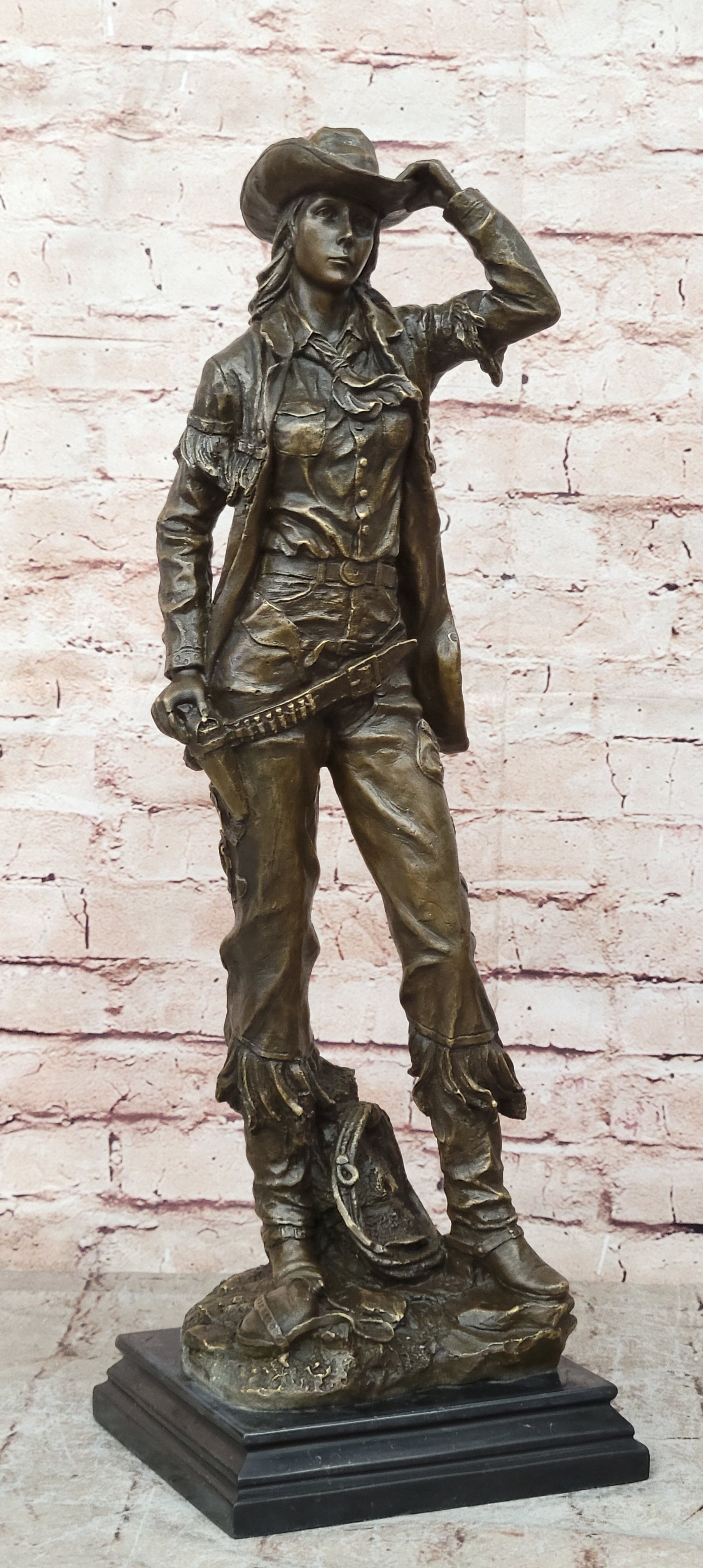 Bronze Hand Made Signed Original Rare Mid century American Americana Statue Sale