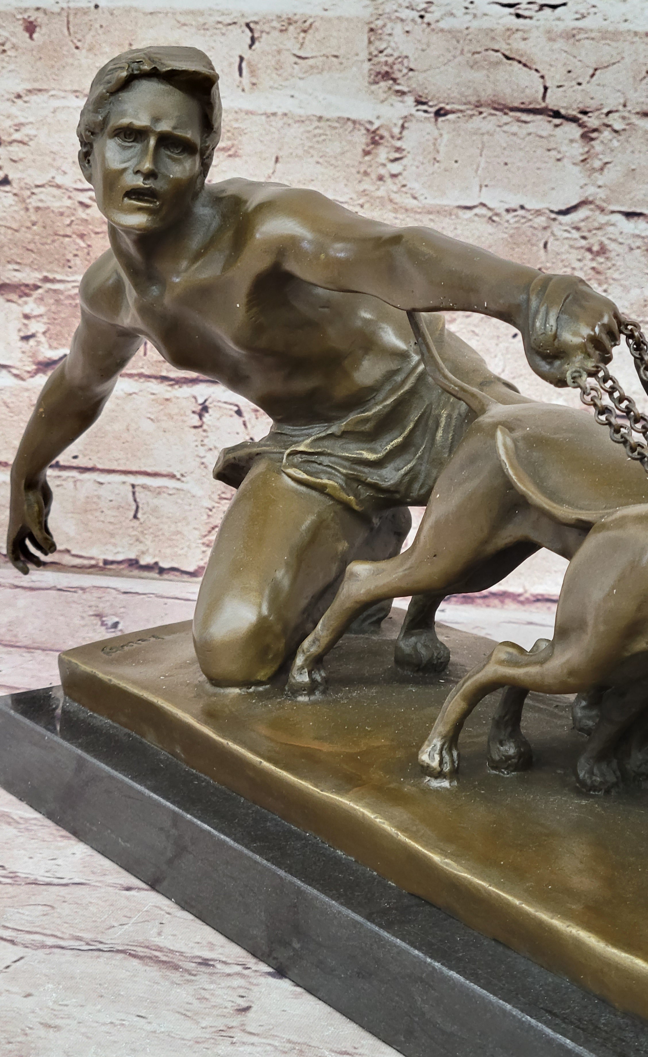 Art Deco Bronze Statue “The Release” – Signed Alex Kelety Hungarian Artist Figurine for Sale