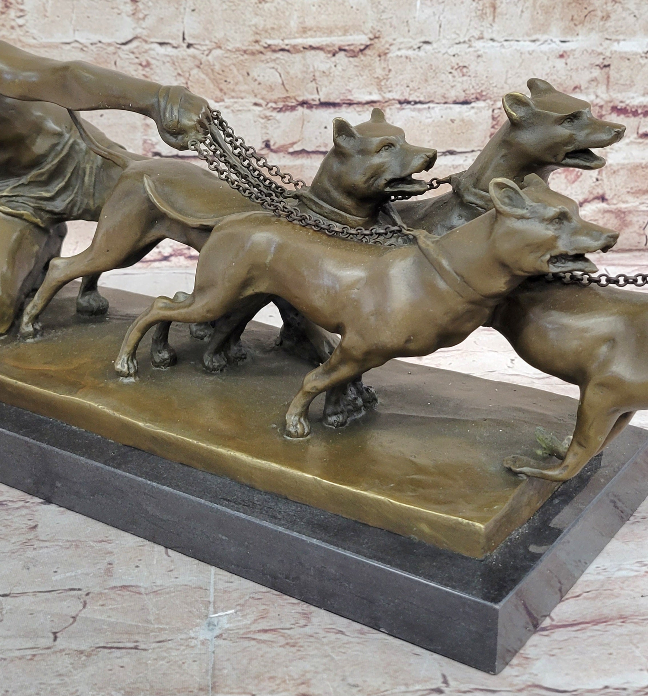 Art Deco Bronze Statue “The Release” – Signed Alex Kelety Hungarian Artist Figurine for Sale
