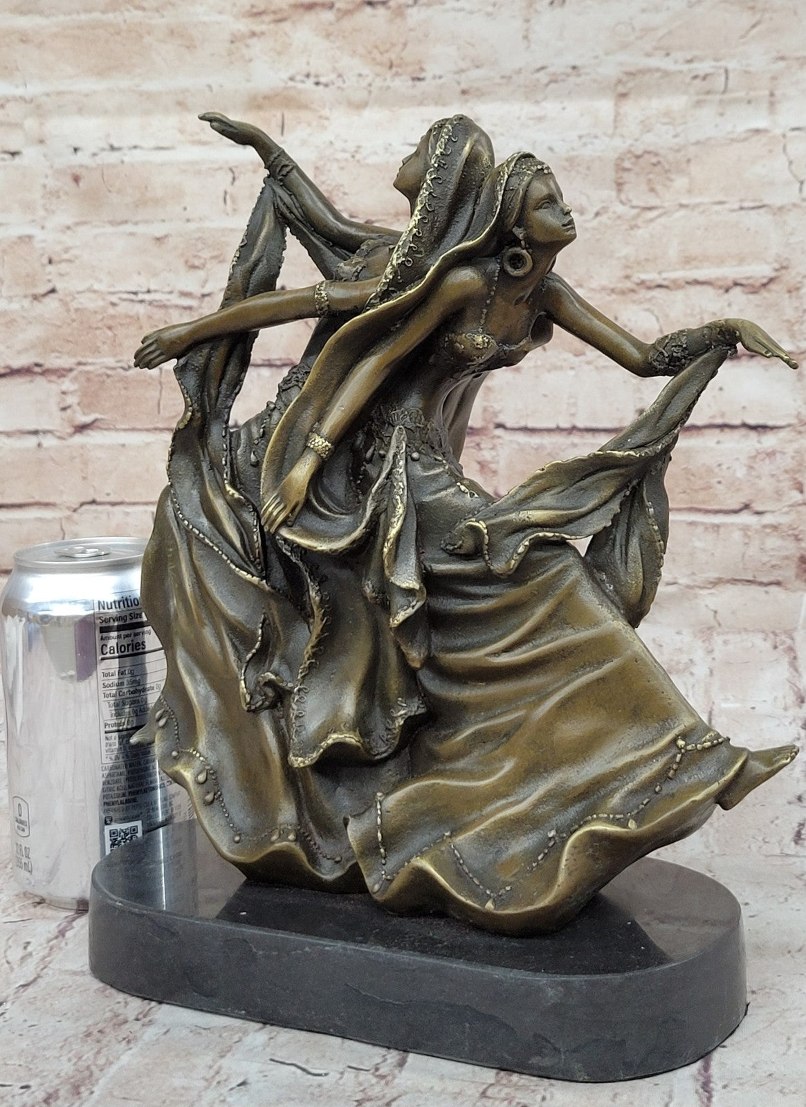 Handcrafted bronze sculpture SALE Vit Aldo By Dancer Twin Quality Museum Signed