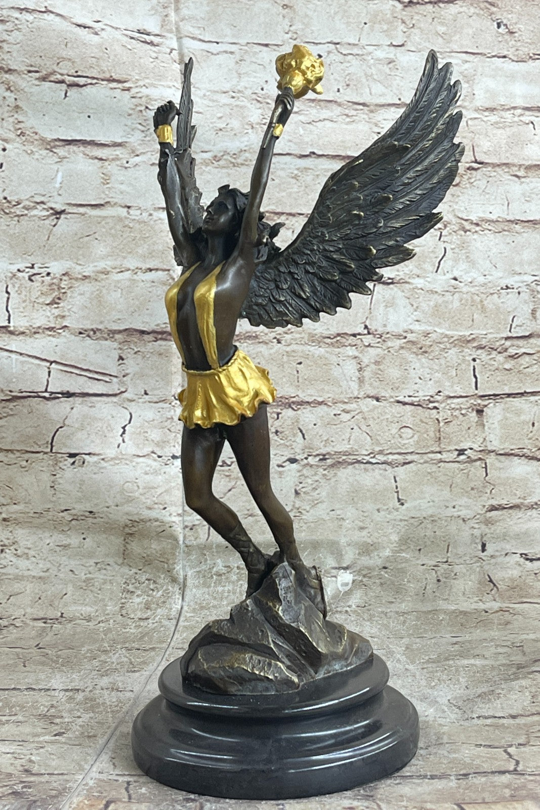 Bronze Sculpture Statue Of A Nude Female Erotic Figurine Gift Deco Collectible