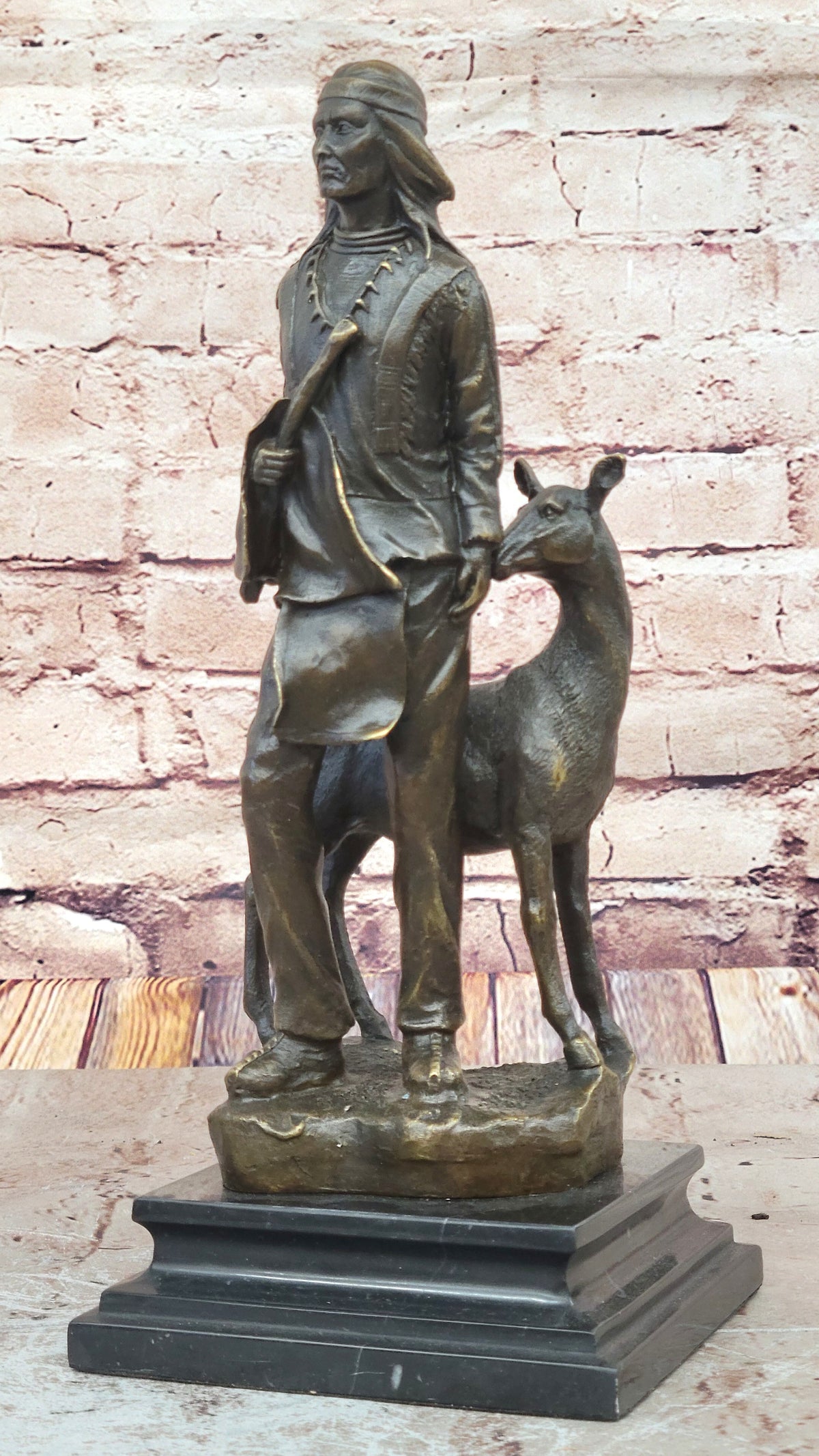 Handcrafted bronze sculpture SALE Hand Real Spiritually Chief American Native